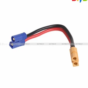 EC2 Banana Male Connector To XT60 Plug Wire Female Adapter for RC Lipo Battery - Picture 1 of 6