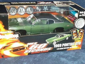 ERTL 1969 PONTIAC GTO "GONE IN 60 SECONDS" DIECAST MODEL KIT 1/18 RARE!!! - Picture 1 of 11