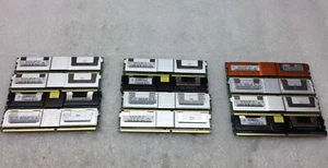 Lot of 12 2GB Mixed Branded 2Rx8 PC2-5300F 667MHz CL5 ECC Heat Sink Server RAM - Picture 1 of 4