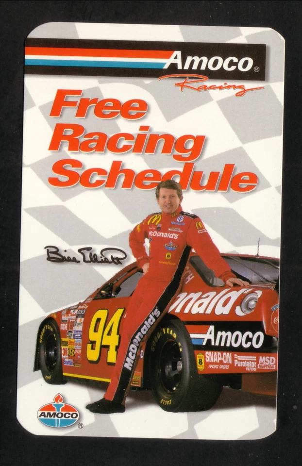 Bill Elliott--Copa Winston--Horario de bolsillo 1997--Amoco Foto 1 de 1