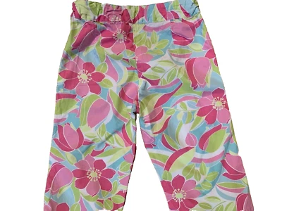 Pantalones Capri GYMBOREE Estampado Floral Pastel Talla 4 Niña 100% Algodón Cintura Ajustable Foto 1 de 4