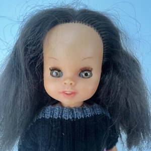 Vintage 60s/70s Girl Doll 45cm / 18" Brown Hair Sebino Ratti Furga Italy Dressed - Picture 1 of 12