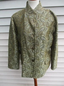 Neu mit Etikett Chicos LUXURIÖSE AURA SOREN türkis metallic PAISLEY Jacke 3 XL 139 $ - Bild 1 von 7