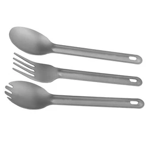 Lightweight Wear‑Resisting Spork/Spoon Metal Cutlery Set For Outdoor SG - Picture 1 of 12