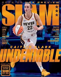 ORANGE METAL: SLAM 252 - CAITLIN CLARK LE /867 Indiana Fever IN HAND 🆕🔥 - Picture 1 of 1