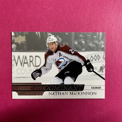 🐶 2020-21 Upper Deck Predominant #PR17 Nathan MacKinnon - Image 1 of 2