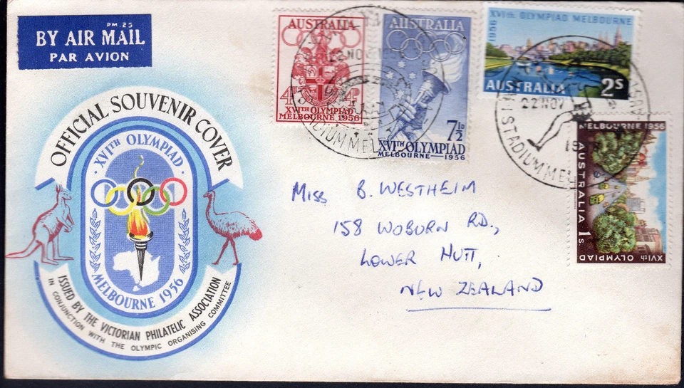 Australia 1956 AVA Melbourne Juegos Olímpicos Estadio Cubierta Foto 1 de 1