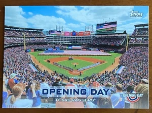 Topps 2019 día inaugural de béisbol Texas Rangers Globe Life Park  - Imagen 1 de 2