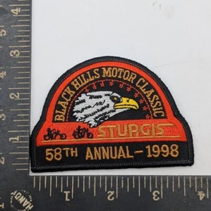 Vintage 1998 Official Sturgis Chamber South Dakota 58Th Rally Vest Jacket Patch - Picture 1 of 2