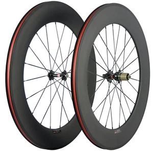Carbon Wheels Road Bike 38/50/60/88mm Clincher Basalt Braking Surface Wheelset - Picture 1 of 12