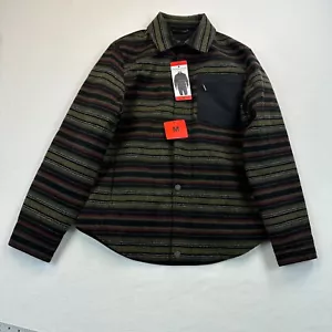 Pendleton Shacket men medium stiped multicolor quilt lined wool Southwestern NWT - Picture 1 of 12