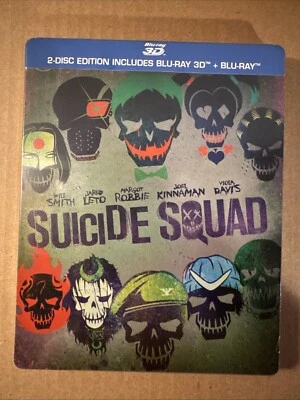 Suicide Squad 3D [2016](Blu-ray 3D+2D Region-Free)~~~STEELBOOK~~~NEW SEALED Foto 1 de 4