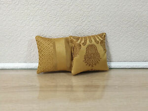 Small size two pillows for dolls 1/6, 1/4 scale, for doll furniture