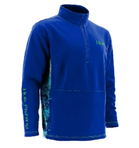 NEW Huk Men's Kryptek Camo Fleece 1/4-Zip Pullover Size Small - Picture 1 of 3