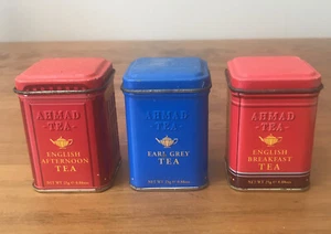 3 Ahmad London Empty Tea Tins - 2008 - Picture 1 of 12