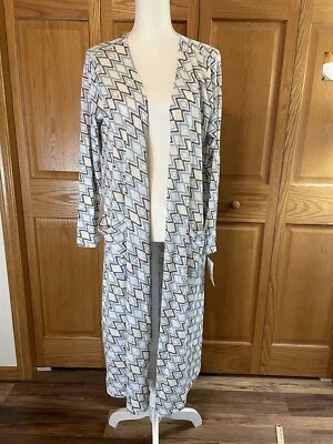 Suéter Cárdigan Lularoe Mujer Sarah Talla Grande Azul Manga 3/4 Largo Abierto Nuevo con Etiquetas Foto 1 de 4