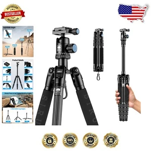 Compact 54.3" Carbon Fiber Tripod with Inverted Ball Head for Low Angle Shots - Picture 1 of 11