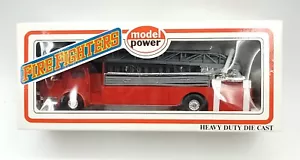 MODEL POWER O-SCALE FIRE FIGHTERS TOWER LADDER TRUCK No7968 - Picture 1 of 5