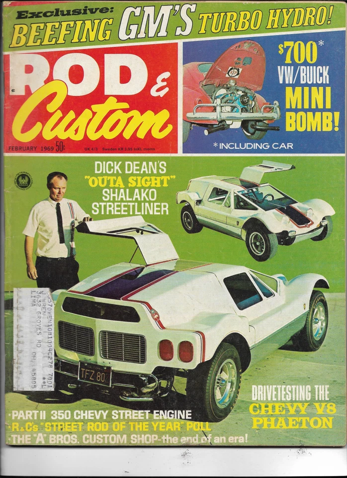 ROD & CUSTOM MAGAZINE----FEBRUARY 1969 - Image 1 of 1