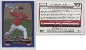 2012 Bowman Chrome Prospects Blue Refractor /250 John Hellweg #BCP218