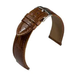 Uhrenarmband Eidechse Eidechsenleder Goldbraun von Barington/Eulit - 5 Breiten - Bild 1 von 1