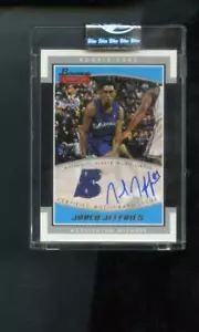 2002-03 Bowman Signature Jared Jeffries SILVER ROOKIE Autograph Card Auto ONLY - Picture 1 of 2