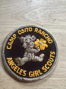 Vintage Camp Osito Rancho Angeles Pfadfinder Aufnäher  - Bild 1 von 5