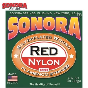 Sonora SP220 Red Nylon Silver Plated Flamenco Classical Guitar Strings - Picture 1 of 1