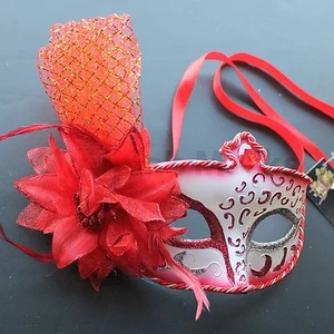 Venetian Floral Masquerade Mask 8+Colors Party Prom Mardi Gras Halloween Costume - Picture 1 of 9