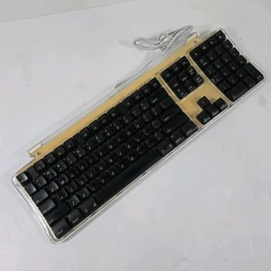 Vintage Apple PRO Keyboard Computer iMac Macintosh M7803 Tan/Clear/Black Keys - Picture 1 of 11