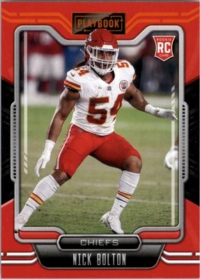 2021 Panini Playbook Orange #165 Nick Bolton - FB - Image 1 of 2