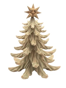 Christmas Tree Resin Light Sand and Green Color Holiday Decor - Picture 1 of 7