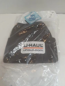 u-haul beanie black white patch new sealed bag - Picture 1 of 3
