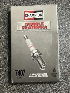 Champion Double Platinum Power Spark Plugs 7407 - Picture 1 of 2