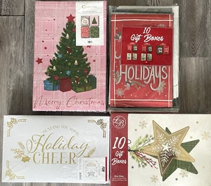 Lot of 35 Holiday Gift Boxes Christmas Assorted Designs & Sizes - New Sealed - Picture 1 of 7