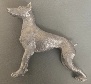 Vintage Zinn Dobermann Pincher Figur - Bild 1 von 4