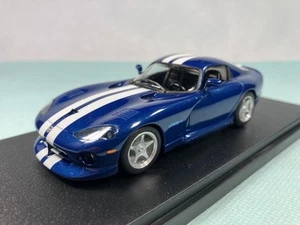 Kojima Veloce Collection Dodge Viper GTS Blue/White Mini car toy 1998 Retro USED - Picture 1 of 12