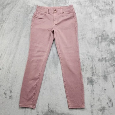 Maurices M. Jeans Womens M SHORT Dark Pink High Rise Double Button Jegging  - Image 1 of 4