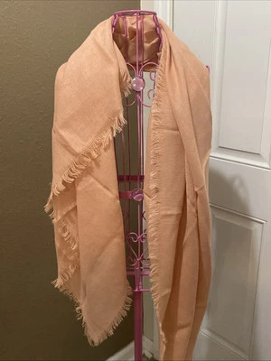 "Bufanda de lana acrílica de angora japonesa Echo para mujer 49"" x 49"" vintage con etiqueta 1948" Foto 1 de 4