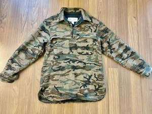 Rare Vintage King Of The Mountain Sports Wool Pullover Camo Wyoming USA Size L - Picture 1 of 12