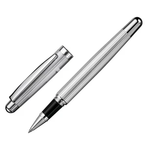 Otto Hutt Design 02 Sterling Silber Faden Guilloche Tintenroller - Bild 1 von 3