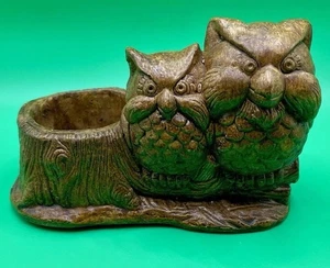 Vintage 70er Eule Übertopf Keramik Sukkulenten Übertopf Home Terrasse Boho Deko Retro - Bild 1 von 24