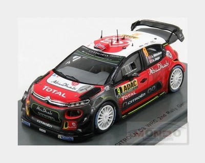 1:43 Spark Citroen C3 Wrc #9 Rally Germany 2017 A.Mikkelsen A.Jager S5176 Model - Image 1 of 2
