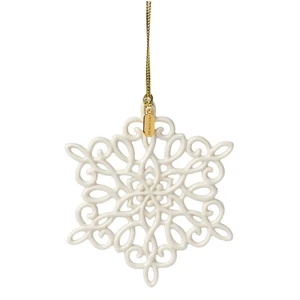 Adorno, 2025 Fantasías de Nieve Adorno Copo de Nieve, Hecho de Porcelana con A... - Imagen 1 de 6