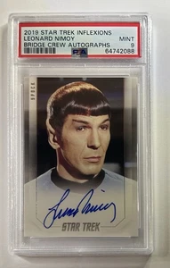 Star Trek Inflexions Leonard Nimoy Spock Autograph Card Auto PSA 9 Mint - Picture 1 of 2