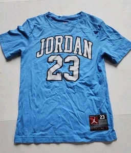 Nike Air Jordan Jersey T Shirt Jordan #23 Carolina Blue Youth Kids L 12-13 - Picture 1 of 4