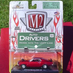 CONDUCTORES AUTOMÁTICOS M2 Lanzamiento 18 ~ ROJO RUBÍ METÁLICO '70 Ford MUSTANG BOSS 429 ¡NUEVO! - Imagen 1 de 2