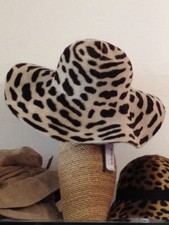 Seeberger Faux Fur Leopard Hat