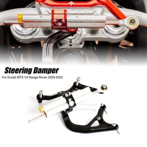For Ducati MTS V4 Range Rover 2020-2023 Steering Damper Bracket Mount Kit - Picture 1 of 13