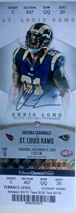 Vintage 2014 Arizona Cardinals vs St. Louis Rams Ticket Stub 12/11/14 - Mint! - Picture 1 of 1